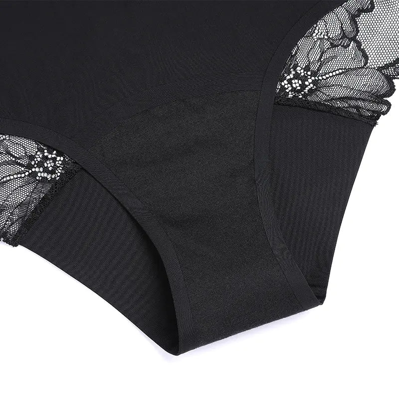 Women’s Lace Leak-Proof Mid-Rise Period Underwear