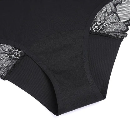 Women’s Lace Leak-Proof Mid-Rise Period Underwear