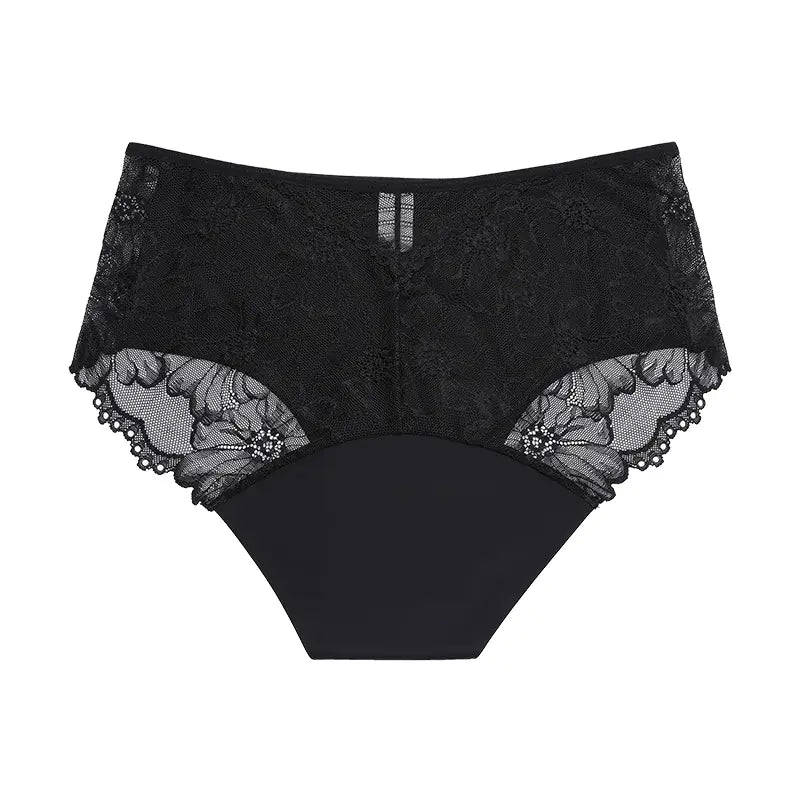Women’s Lace Leak-Proof Mid-Rise Period Underwear