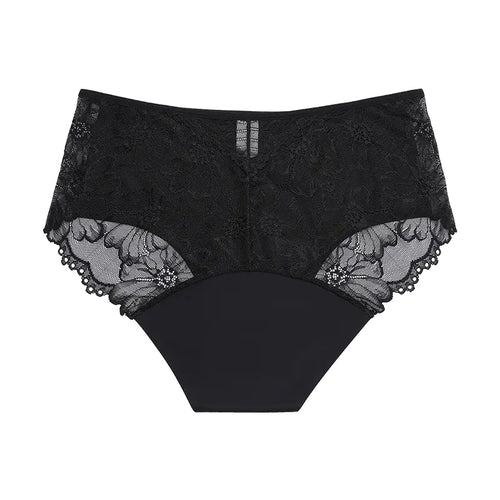 Women’s Lace Leak-Proof Mid-Rise Period Underwear