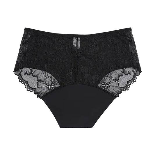 Women’s Lace Leak-Proof Mid-Rise Period Underwear